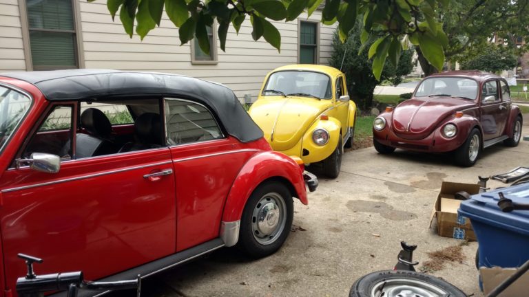 Way too many Beetles in one driveway