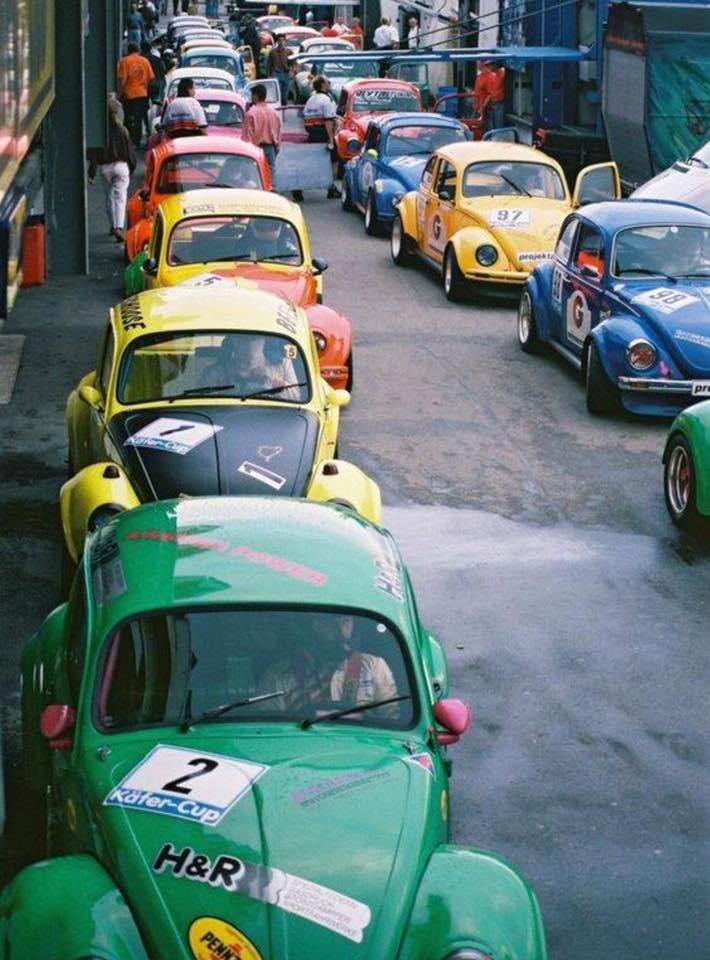 Multiple VW 1303 Super Beetles