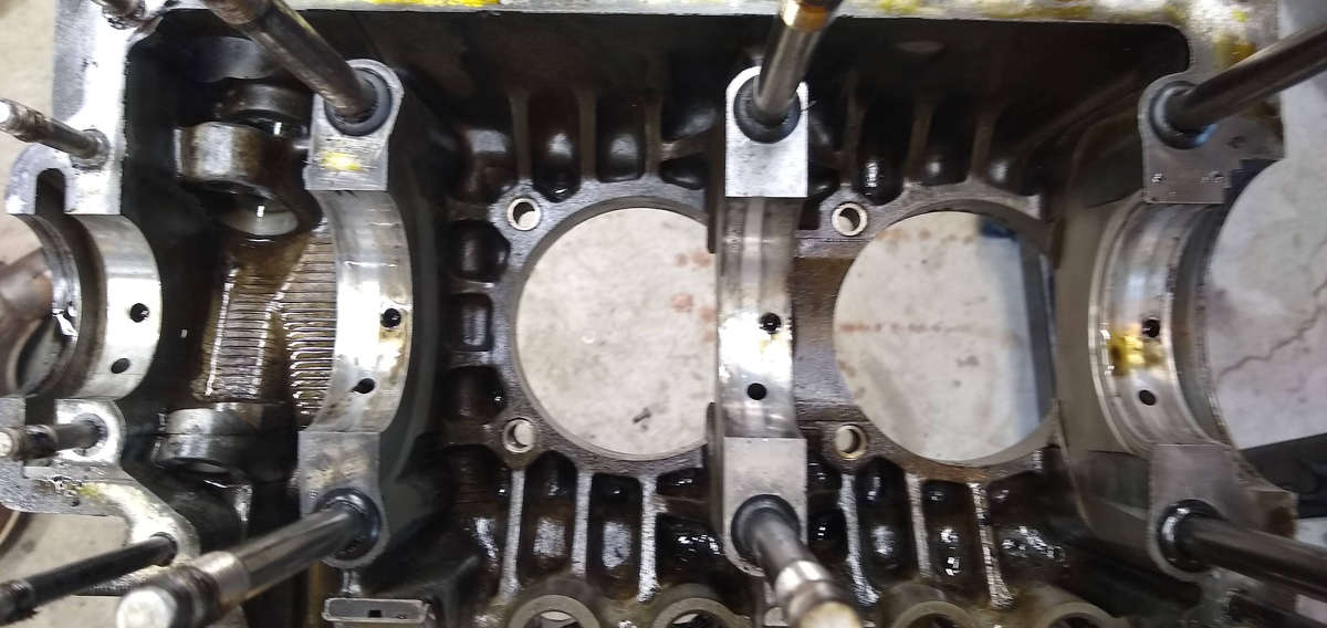 AE Engine - The bore saddles are smooth and I think are in decent shape