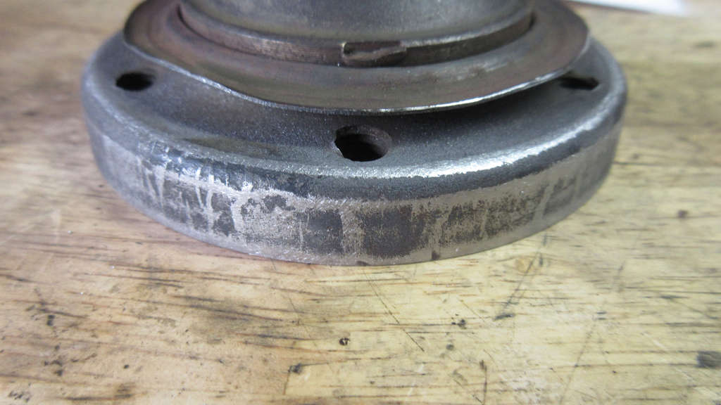 1979 VW Beetle - Driver stub axle sanded up