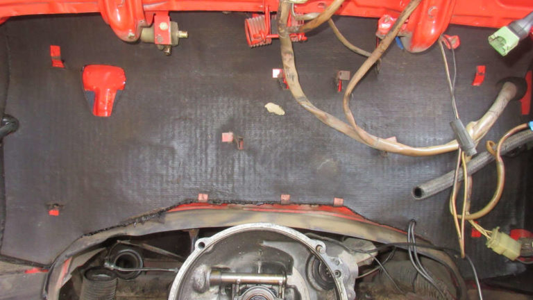 1979 VW Beetle - Engine Bay Tar Board