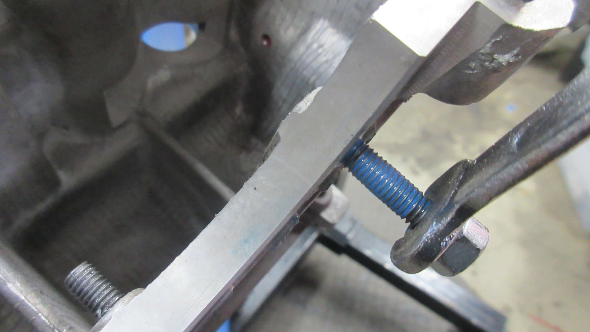 2020 Engine Build - Oil Sump Mockup with New Studs