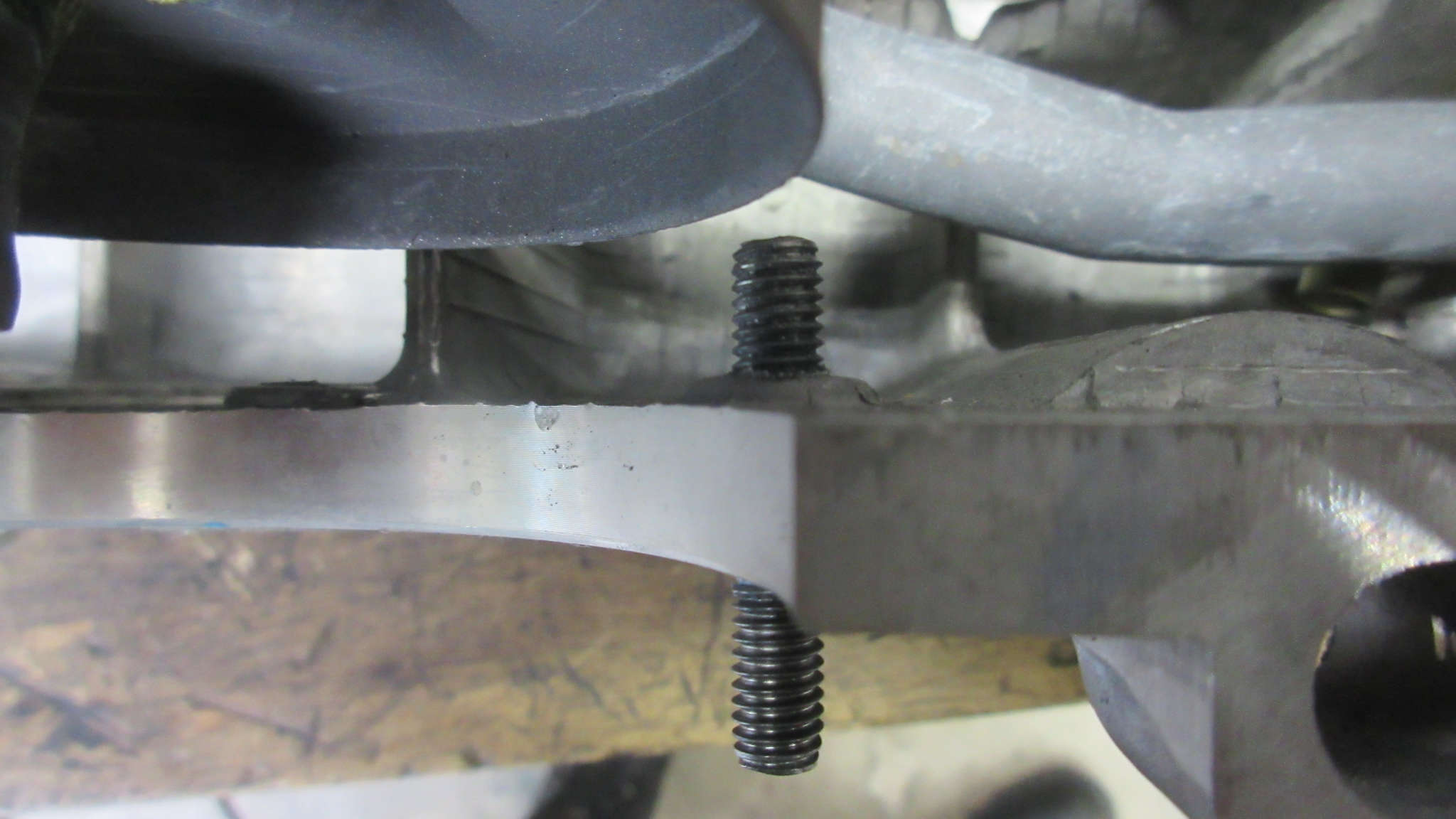 2020 Engine Build - Oil Sump Mockup with New Studs
