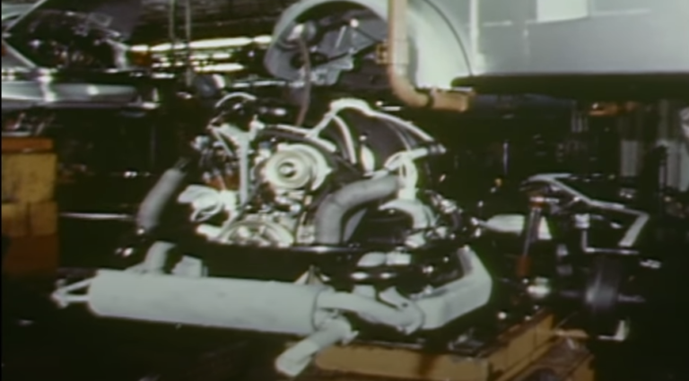 VW Factory Emden, Germany (1974-1978) Type 1 US FI engine install