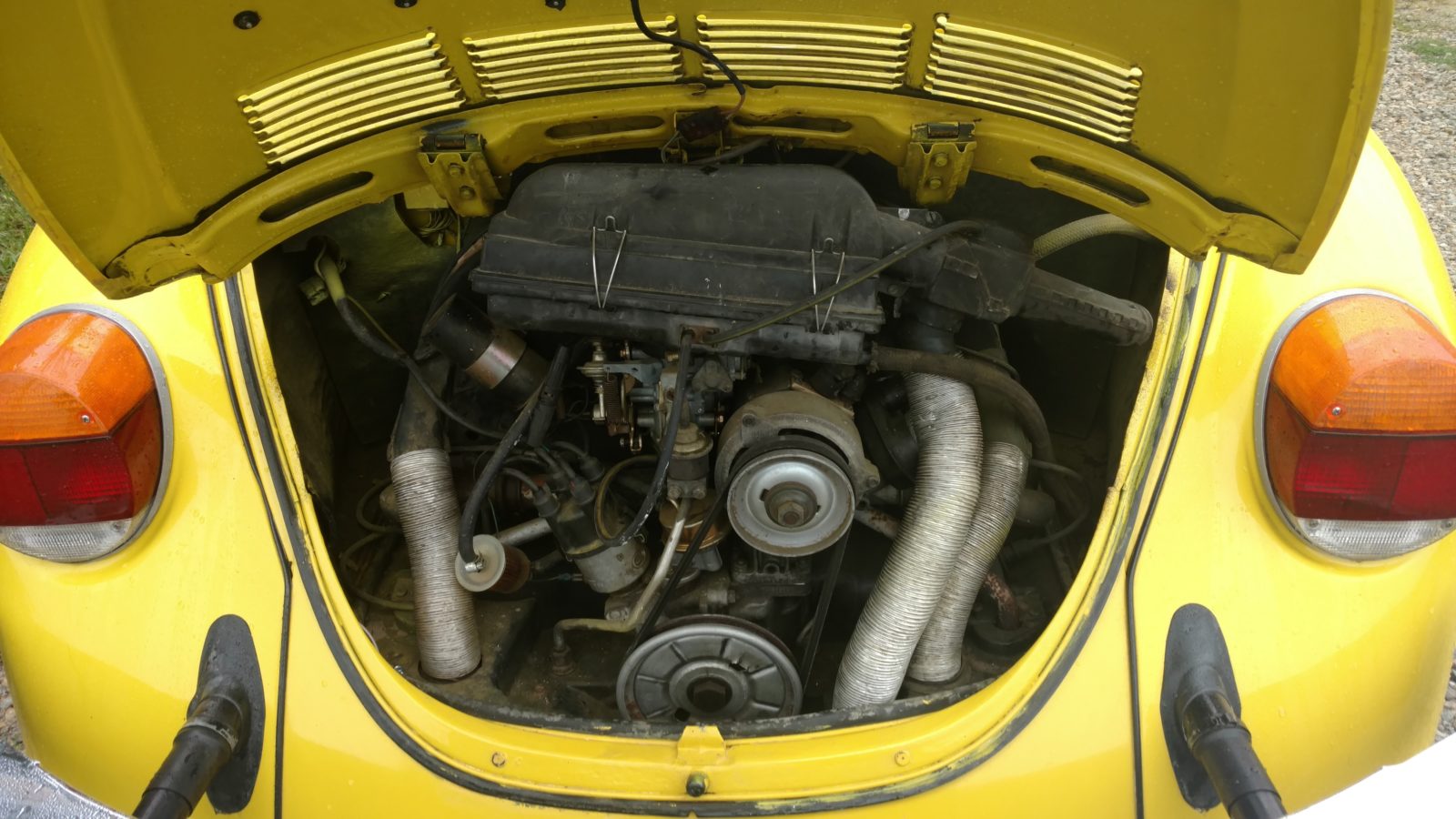 The 74 Super Beetle And The AH Engine, Part 1 – The Garage Of Love