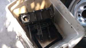 AH Engine - Stripping the case of oil and grime