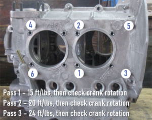 VW Type 1 Case Stud Torque Sequence