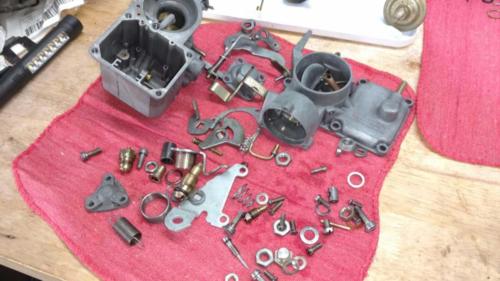 Solex 34 Pict 3 carb disassembled