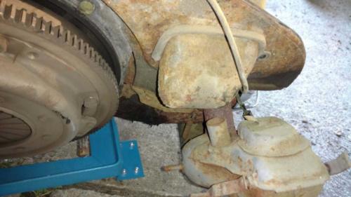 AH Engine - Rear oil cooler tin and seal