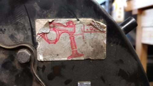 AH Engine - Original VW valve adjustment sticker on the fan shroud